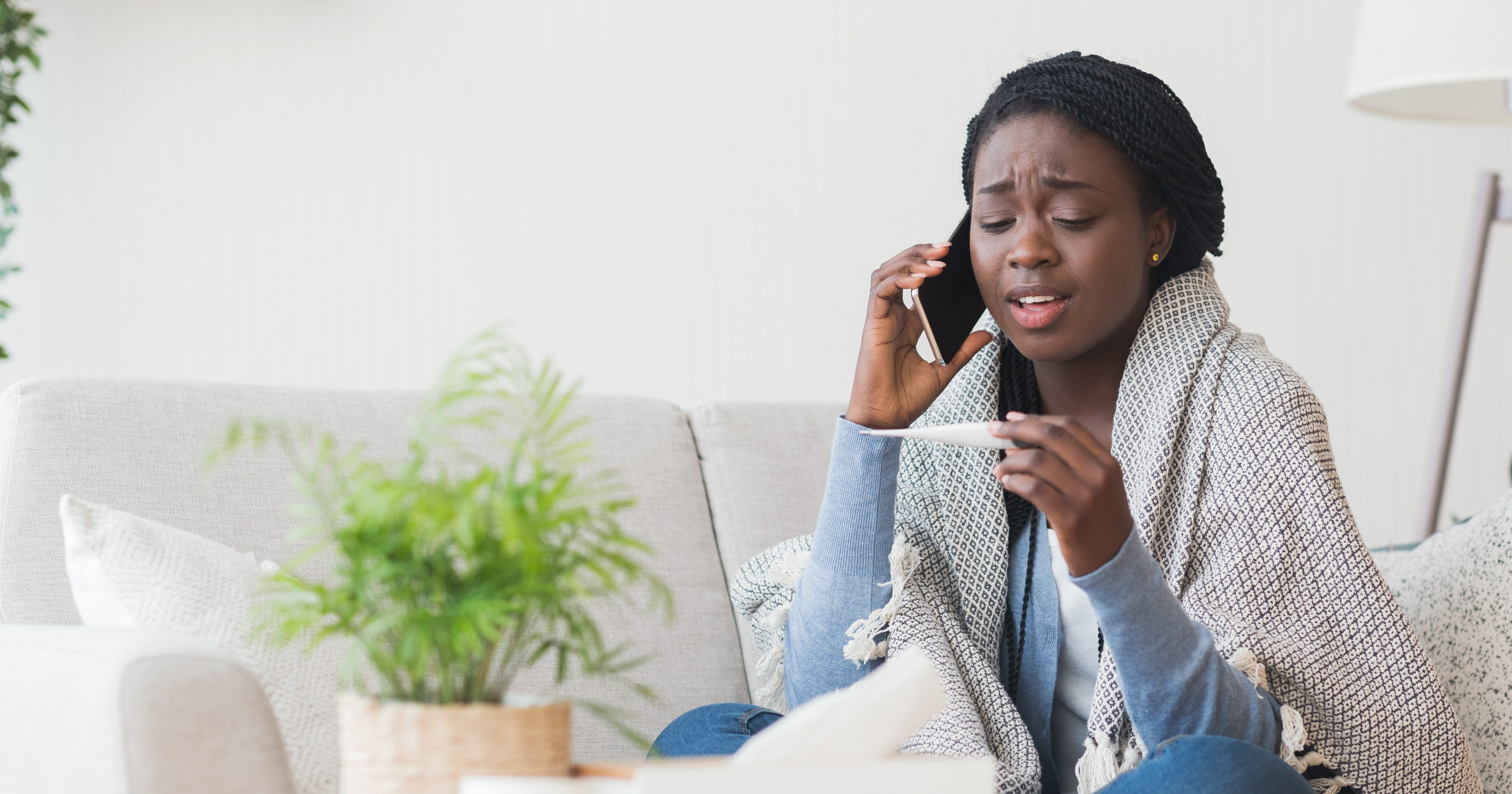 Patient receiving care at home